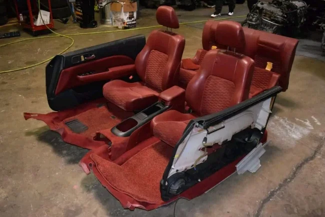 JDM Red interior for Honda prelude